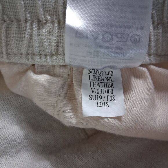 Old Navy Womens Linen Blend Pants Large Wide Leg Casual Coastal Beach Basic - Picture 7 of 8